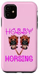 Coque pour iPhone 11 Chevaux Bâton-Cheval HOBBY HORSING