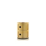 Kartell - Componibili 5966 Gold - 2 Compartments - Skuffeseksjoner - Anna Castelli Ferrieri - Gull - Plast