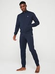 Emporio Armani Bodywear Interlock Full Zip Tracksuit - Navy