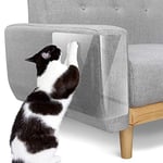 Pawaboo Protecteur de Meubles [Lot de 12], Protecteur de Rayure Chat Protecteurs Anti-Griffes, Protecteur de Rayure de Chat Auto-adhésives avec 80 vis Tapis griffoir pour Canapé Table Meubles, Blanc