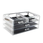 YFFSBBGSDK Transparent Cosmetic Storage Box Multi-Style Acrylic Transparent Drawer Makeup Lipstick Holder Dustproof Cosmetic Storage Box Drawer Type Desk Storage Box