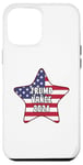 Coque pour iPhone 15 Pro Max Trump Vance 2024 Élection présidentielle Rouge Blanc Bleu