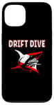 Coque pour iPhone 13 Équipement de plongée sous-marine - Drapeau de plongée Shark Drift pour la plongée sous-marine