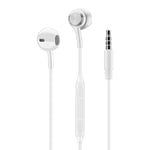 Music Sound | Wired Earphones - Capsule Design - 3.5 mm Jack Plug - Stable and Comfortable - Ergonomic - White