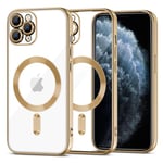 Tech-Protect iPhone 11 Pro Mobilskal Magsafe Shine - Guld