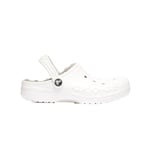 Crocs Unisex Kids Baya Lined K Clog, White Light Grey, 3 UK