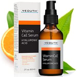 YEOUTH Vitamin C Face Serum with Hyaluronic Acid, Vitamin C Serum for Face, Anti Aging Serum, Vitamin C for Face Targets Dark Spots and Wrinkles 60ml