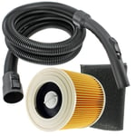 2m Hose + Handle Filters Kit for KARCHER Wet & Dry A2004 A2054 A2064 MV2 MV3