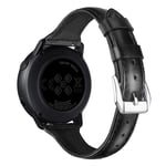 Samsung Galaxy Watch 6 Classic 43mm Smalt armband i äkta läder, svart