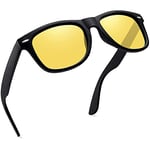 Joopin Lunettes de Conduite de Nuit anti Eblouissement Homme Femme Verre Jaune Lunettes Vision Nocturne