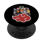 Naruto Shippuden Groupe Akatsuki SD PopSockets PopGrip Interchangeable