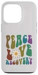 iPhone 13 Pro Groovy PEACE LOVE RECOVERY Therapy Clean Sober NA Nurse Case