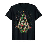 Funny Siamese Cat Lover Xmas Gift Siamese Cat Christmas Tree T-Shirt