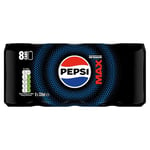 Pepsi Max Cans, 8 x 330ml