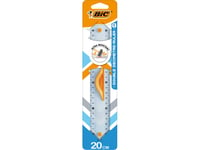 Bic Dubbel Linjal 20Cm 1 Förpackning Blisterförpackning