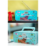 RADIO PORTABLE LECTEUR CD MP3 USB Portable, Analogique, FM,MW,PLL, LCD BLEU pour les enfants