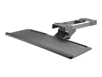 Startech.Com Under Desk-Mount Keyboard Tray - 26.4” Wide - Adjustable - Ergonomic Slide-Out Keyboard Shelf With Tilt And Swivel (Kbtrayadj) - Tastaturskuff - Monterbar Under Skrivebord - Svart - For P/N: Armbarduov, Armbartrio2, Armdualss, Armdualv,