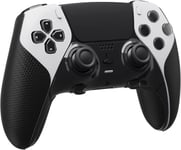 Sticker Grip Manette Pour Ps5 Edge Controller,Sticker Skin Protection Pour Ps5 Manette,Autocollants Accessoire Antidérapante Souple Pu Absorbant La Sueur Pour Ps5 Edge-Noir