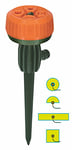 Ramp Arroseur Rotatif Omega sur Broches R1371 Orange Vert