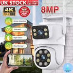 UK 4K IP Camera Wireless WIFI Outdoor CCTV HD PTZ Smart Home Security IR Cam 8MP