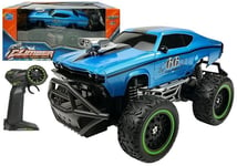 Kauko-ohjattava auto R/C Blue High Wheels, sininen