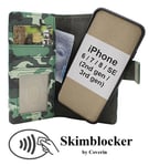 Skimblocker iPhone 6s/7/8/SE 2nd/3rd Gen Magnet Plånboksfodral Design