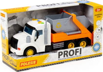 Polesie 86266 "Profi" Motordriven Bil, Orange För Containertransport, Ljus, Ljud I Låda