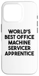 Coque pour iPhone 16 Pro Meilleur apprenti de service de machine de bureau au monde