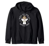 Bark The Herald Angels Sing, Christmas Dog Carol Singer Zip Hoodie