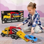 Kids Rescue Wrecker Tow Truck Toy Recovery Crane Wth Hook and Sound Car Activity