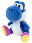 Little Buddy Super Mario Bros All Star Collection Dark Blue Yoshi Plush 7"