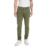 Replay Men's Cargo Pants Hyperflex, Green (Light Military 833), 31W / 32L