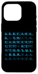 Coque pour iPhone 16 Pro Lettres cyrilliques de l'alphabet russe bukwiza russkaja futbolka