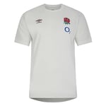 Umbro Kids England Rugby Leisure T-Shirt 2023 2024 Tee Top Foggy Dew 9-10 Years