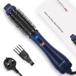 One-Step Hair Dryer Brush, PARWIN PRO BEAUTY Blow Dry Hair Brush, 4 in 1 Hot Brushes for Hair Styling, Drying, Volumizing, Straighten, Negative Ion Care Hot Air Brush, 1000W, Prussian Blue