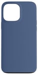 Coque pour iPhone 13 Pro Max Couleur bleu cadet simple