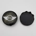 4 st 56 mm svart röd auto hjulnavkapsel logotyp navkapsel emblem tillbehör för Mini Cooper S Works Jcw bilstyling, vingar