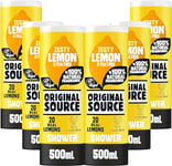 Original Source Lemon & Tea Tree Shower Gel, 100 Percent Natural Fragrance, Vegan, Cruelty Free, Paraben Free, Bulk Buy, Pack of 6 x 500 ml