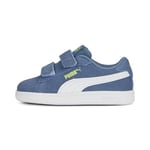 PUMA Unisex Kids' Fashion Shoes SMASH 3.0 SD V INF Trainers & Sneakers, DEEP DIVE-PUMA WHITE-LILY PAD, 22