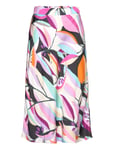 Skirt In Multi Leaf Print - Sille F Pink Coster Copenhagen