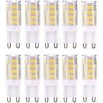 Jusch - G9 led Lampe Ampoules, Blanc Chaud 3000K 5W G9 led Ampoule Lumiere équivalent aux ampoules halogènes de 40 w 420 lumens not dimmable, lot de