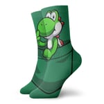 LREFON Chaussettes de Compression Su-per Mario Socks Crew Drôle Casual Unisexe Impression Cheville Sport Sock