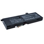 Kompatibelt med Dell Alienware M14X R1, 11.1V, 6200 mAh