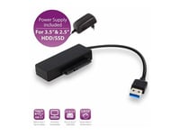 Microconnect - Sata-Adapter - Serial Ata 150/300/600 - Sata-Kombo (Hann) Til Usb-Type A (Hann) - Svart