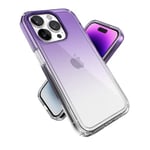 Speck Coque Transparente pour iPhone 14 Pro – Protection Contre Les Chutes, Les Rayures, Coque Fine Double Couche pour iPhone 14 Pro de 6,1 po, Coque Anti-jaunissement et Anti-décoloration, améthyste