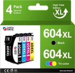 604XL Cartouches d'encre Remplacement pour Cartouche Encre epson 604XL Multipack Compatible pour Expression XP-2200 XP-2205 XP-3200 XP-3205 XP-4200 XP-4205 Workforce WF 2910 WF-2930 WF-2935 WF-2950