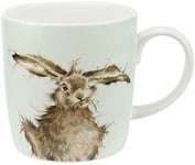 NEW Wrendale Brained Hare Single Mug Bone China Multi Colour 9.2 X 12.5 X 9.3 C