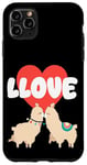 Coque pour iPhone 11 Pro Max LLove Funny Llama Valentine Jeu de mots pour couples amoureux de lama