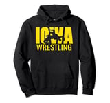 Iowa Wrestling Freestyle Wrestler Gift The Hawkeye State Pullover Hoodie