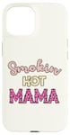 Coque pour iPhone 15 Smoking Hot Mama Dalmatien Rose vif Sexy Mom